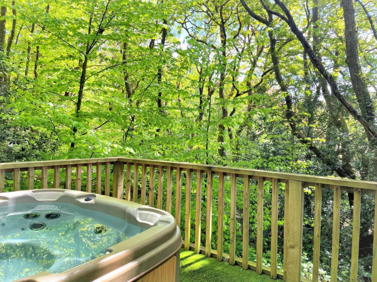 Bluestone-Hot Tub-Woodlandlodges-Pembrokeshire-Tenby Кармартън Екстериор снимка